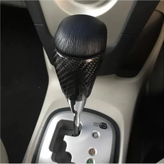 Carbon Fiber Car Gear Knob Manual Automatic Universal Auto Push Down Stick Shift Waterproof Shifter Lever