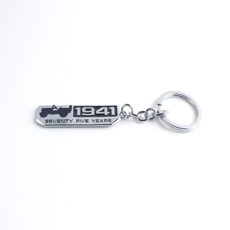 1941 3D Logo Emblem Metal Keychain For Bikes And Cars