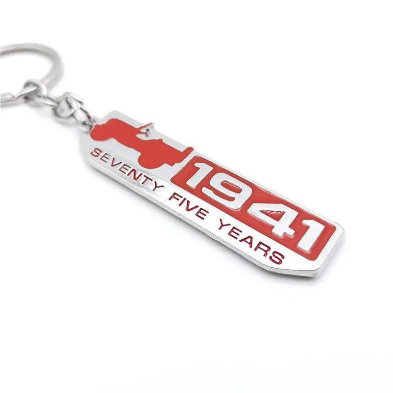 1941 3D Logo Emblem Metal Keychain For Bikes And Cars