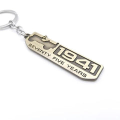1941 3D Logo Emblem Metal Keychain For Bikes And Cars