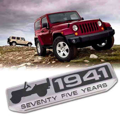 1pc Jeep Chrome-Black 