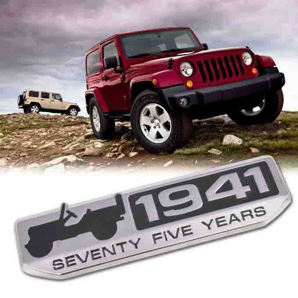 1pc Jeep Chrome-Black 