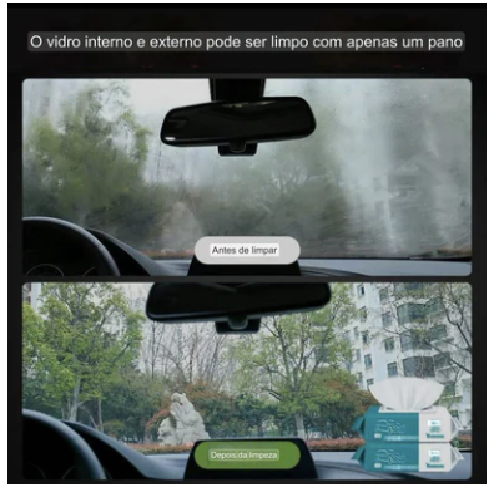 50 Pcs Car Glass Cleaning Wet Wipes Anti Fog & Water Repellent Cleaner For Windshield, Mirrors & Eyeglasses