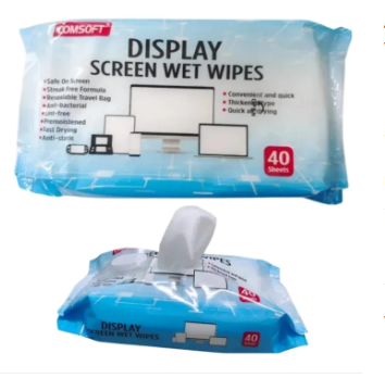 40 Pcs Streak Free & Anti Static Screen Cleaning Wipes Multipurpose Cleaner For TV, Laptop, Mobile, Tablet & Monitor