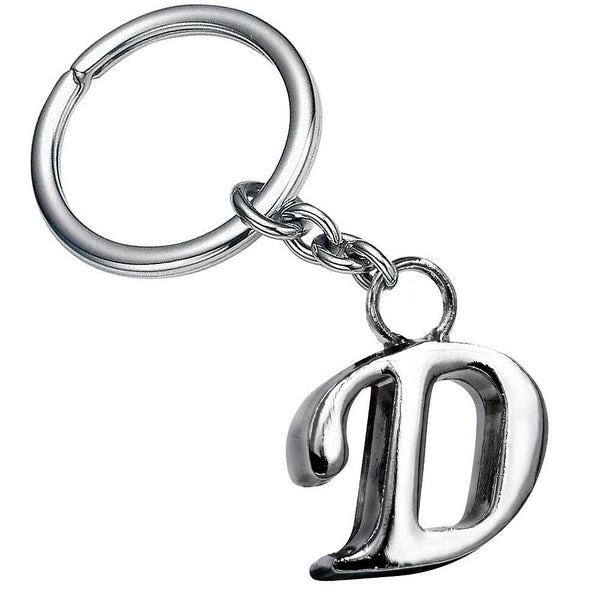 Stylish Letter D Simple Alphabet Key Ring Keychain For Car