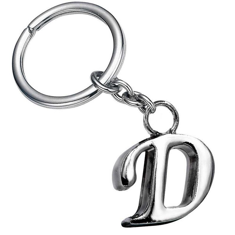Stylish Letter D Simple Alphabet Key Ring Keychain For Car