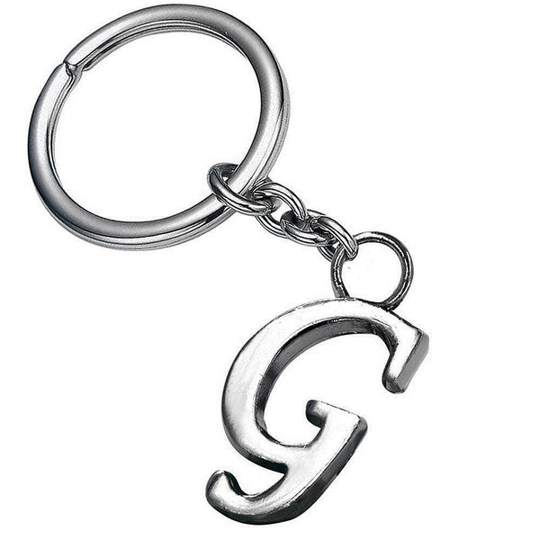 Stylish Letter G Simple Alphabet Key Ring Keychain For Car