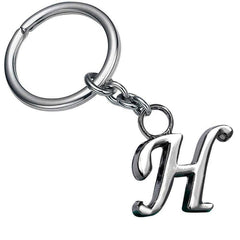 Stylish Letter H Simple Alphabet Key Ring Keychain For Car