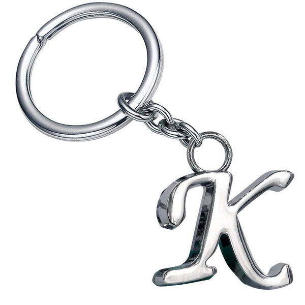 Stylish Letter K Simple Alphabet Key Ring Keychain For Car