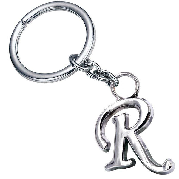 Stylish Letter R Simple Alphabet Key Ring Keychain For Car