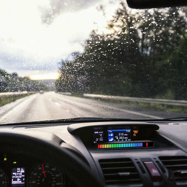 1pc 32 LED RGB Car Voice Activated Pickup Music Rhythm Light Atmosphere Light Party