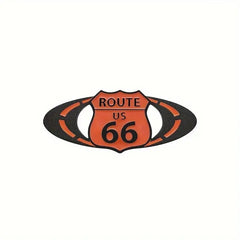 1pc 3D Metal ROUTE US 66 Car Side Fender Rear Trunk Emblem Badge Sticker Decals for Universal Cars for Moto Bike Decorative