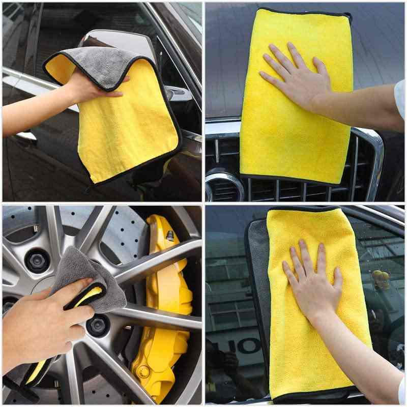 30x40 cm 600 GSM Microfiber Double Layered Cloth , Extra Thick Microfiber Cleaning Cloth
