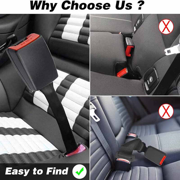 1pc Beige Seat Belt Extender, 10 inch Seatbelt Extender, Car Buckle Extender with 7/8 Inch Metal Tongue, Safety Belt Extension Accessory for Most Car