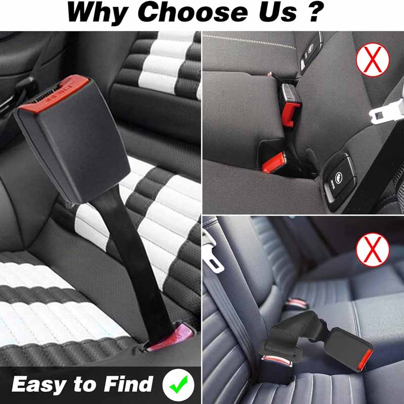 1pc Beige Seat Belt Extender, 10 inch Seatbelt Extender, Car Buckle Extender with 7/8 Inch Metal Tongue, Safety Belt Extension Accessory for Most Car