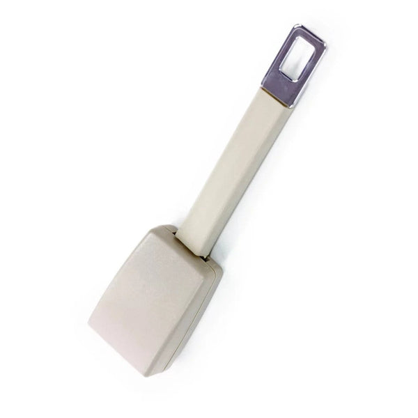 1pc Beige Seat Belt Extender, 10 inch Seatbelt Extender, Car Buckle Extender with 7/8 Inch Metal Tongue, Safety Belt Extension Accessory for Most Car