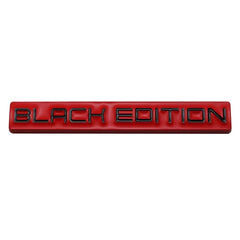 1pc BLACK EDITION 3D Metal Emblem Badge Stickers For Car Truck Bike