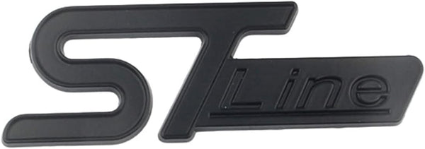1pc Black ST Line 3D Metal Emblem Badge Stickers For Car Truck Bike