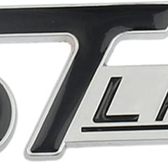 1pc Black ST Line On Chrome Background 3D Metal Emblem Badge Stickers For Car Truck Bike