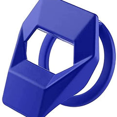 1pc Blue Car Aluminum Engine Start Stop Engine Push Button Protection Cover Trim Sticker