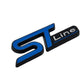 1pc ST Line D Metal Emblem Badge Stickers For Car Truck Bike