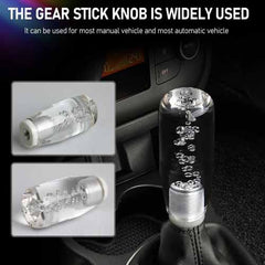 1pc Bubble Crystal Car Gear Shift Knob Manual Gear Stick Lever Knob