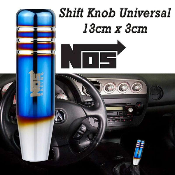 1pc Burnt Blue Style Aluminum Gear Shift Knob Shifter Lever Head for Universal Car