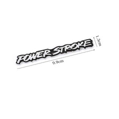 1pc Car 3D Chrome Black 