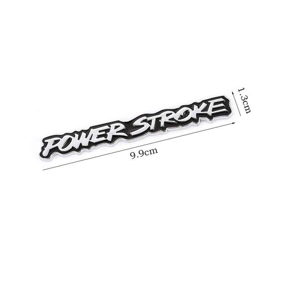 1pc Car 3D Chrome Black 