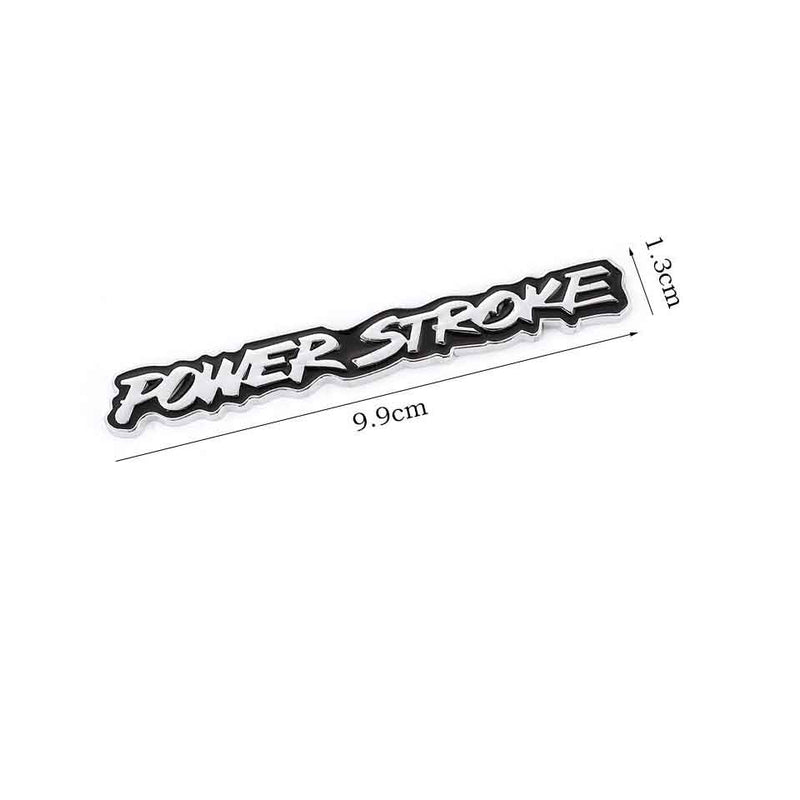 1pc Car 3D Chrome Black 