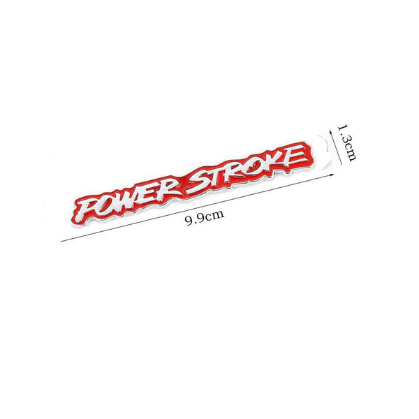 1pc Car 3D Chrome Red 