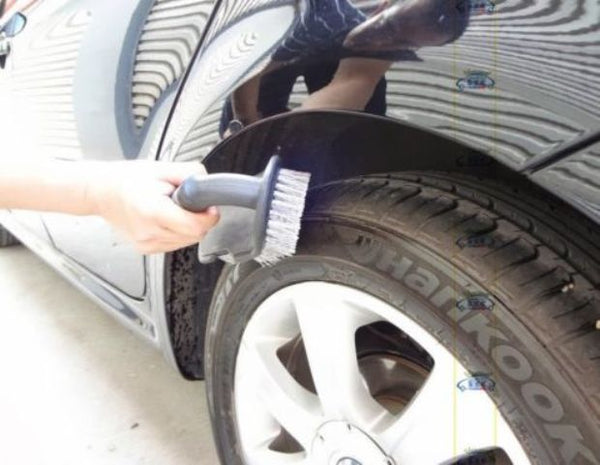 1Pc Car Wheel Rims Tire Washing Handle Brush Auto Cleaning Tool Carpet Cleaner