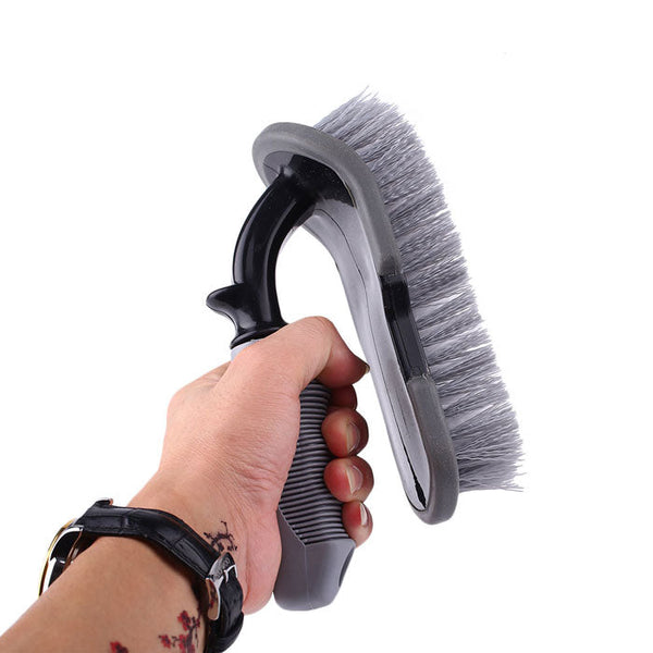 1Pc Car Wheel Rims Tire Washing Handle Brush Auto Cleaning Tool Carpet Cleaner