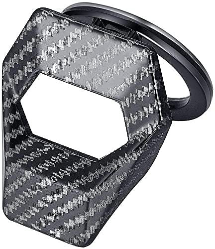 1pc Carbon Car Aluminum Engine Start Stop Engine Push Button Protection Cover Trim Sticker