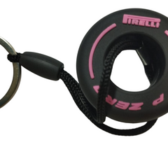 1pc F1 Merchandise Racing Tyre Keychain For  Car / Bike / Home / Office