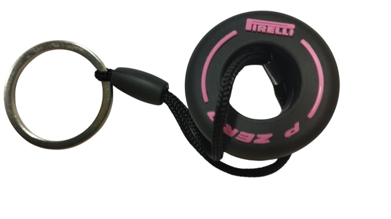 1pc F1 Merchandise Racing Tyre Keychain For  Car / Bike / Home / Office