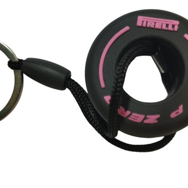 1pc F1 Merchandise Racing Tyre Keychain For  Car / Bike / Home / Office