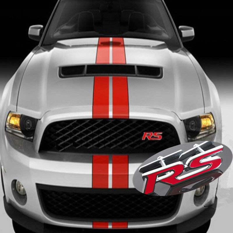 1pc Front Grill RS 3D Car Emblem Tuning Metal Logo Badge