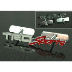 1pc Front Grill TRD SPORTS 3D Car Emblem Tuning Metal Logo Badge