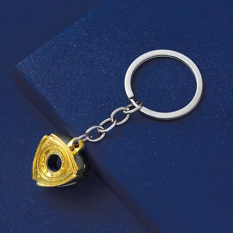 1pc Creative Gift Car Modification Mazda Wankel Rotor Engine Metal Key Chain, Modification Waist Hanging Key Ring Pendant For Men Boys