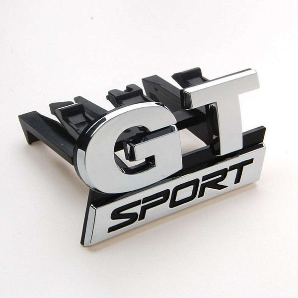 1pc GT Sport Emblem Front Grill Badge Logo for ABS Plastic Volkswagen Polo Golf Passat B5 Tiguan