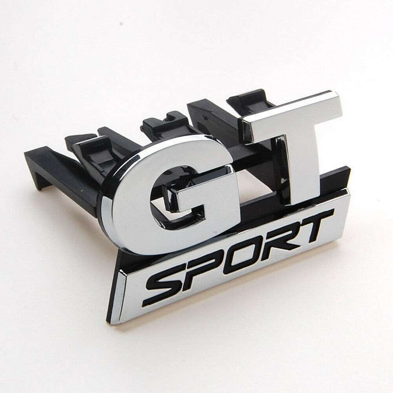 1pc GT Sport Emblem Front Grill Badge Logo for ABS Plastic Volkswagen Polo Golf Passat B5 Tiguan