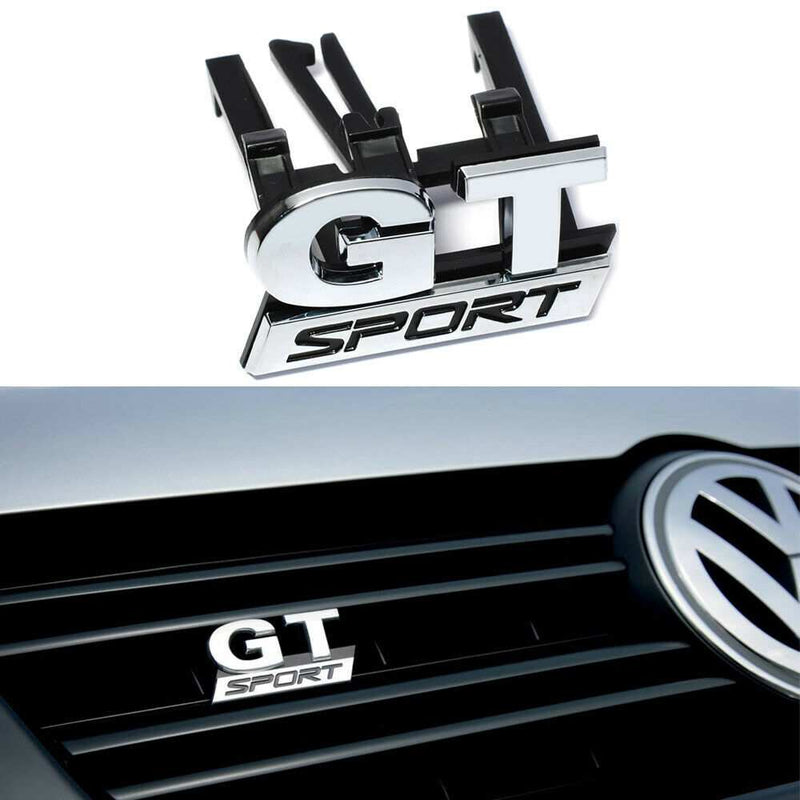 1pc GT Sport Emblem Front Grill Badge Logo for ABS Plastic Volkswagen Polo Golf Passat B5 Tiguan