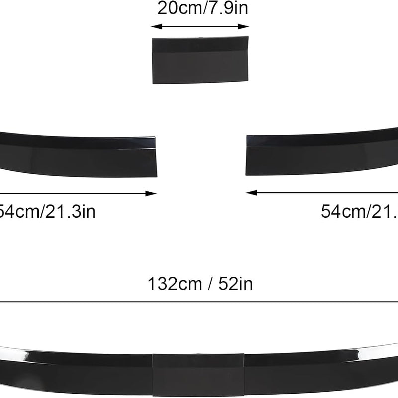 1pc Matt Black And Red Universal Rear Boot Spoiler Ducktail High Kick Trunk Wing For Sedan