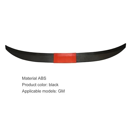 1pc Matt Black And Red Universal Rear Boot Spoiler Ducktail High Kick Trunk Wing For Sedan
