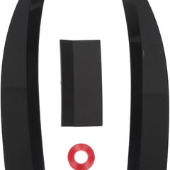 1pc Matt Black And Red Universal Rear Boot Spoiler Ducktail High Kick Trunk Wing For Sedan