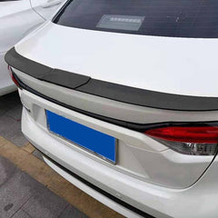 1pc Matt Black And Red Universal Rear Boot Spoiler Ducktail High Kick Trunk Wing For Sedan