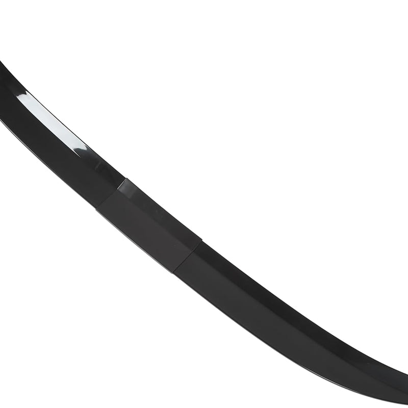 1pc Matt Black And Red Universal Rear Boot Spoiler Ducktail High Kick Trunk Wing For Sedan