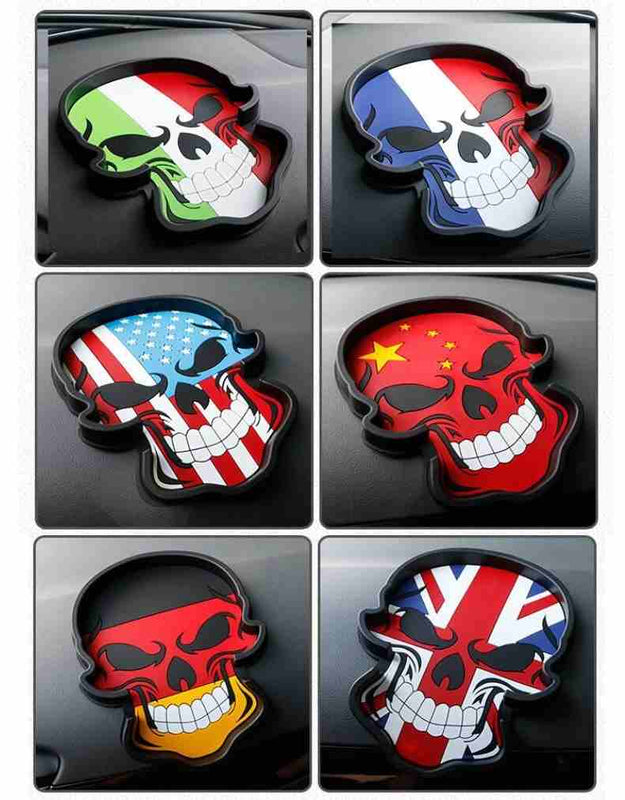 1pc Mix Design Car Dashboard Skull Skeleton Non Anti Slip Skid Mat Pad