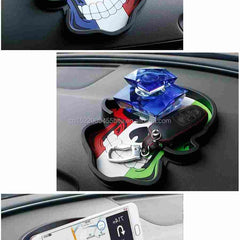 1pc Mix Design Car Dashboard Skull Skeleton Non Anti Slip Skid Mat Pad